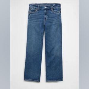 American Eagle Outfitters Stretch Stovepipe Crop Jeans In Medium Wash